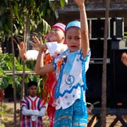 Girl and boy dance