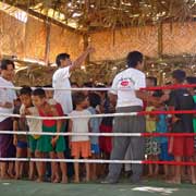 Eager young boxers