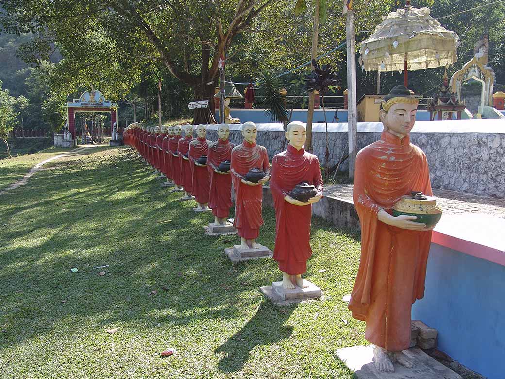 Statues of monks