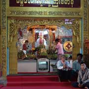 Shrines along walkway