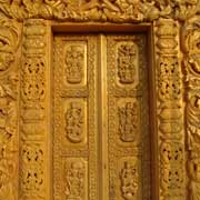 Elaborately carved door