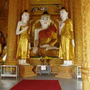 Gilded Buddha statues