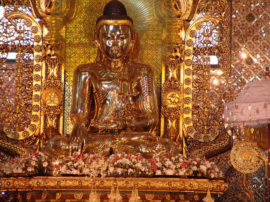 Gilded Buddha statue