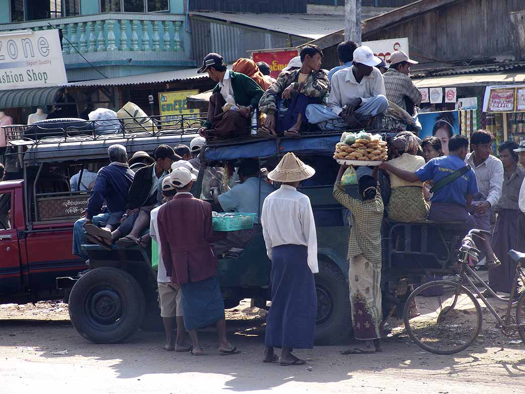 Overloaded jeep