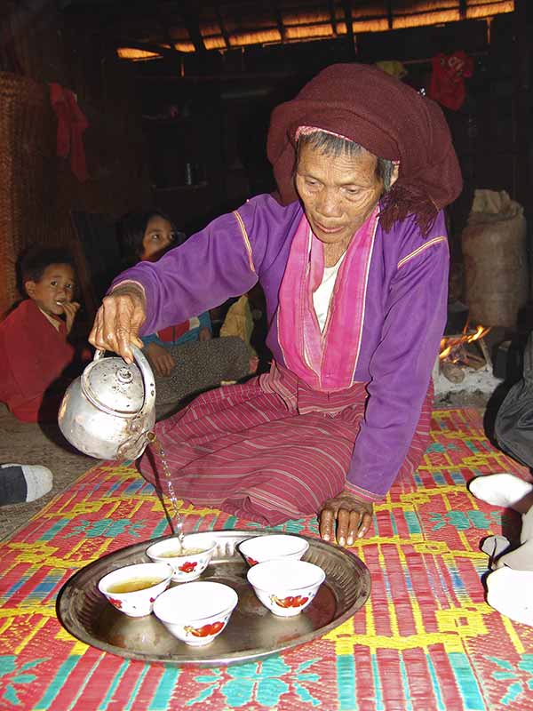 Pouring tea