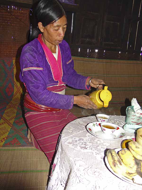 Pouring tea