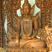 Wooden Buddha statue