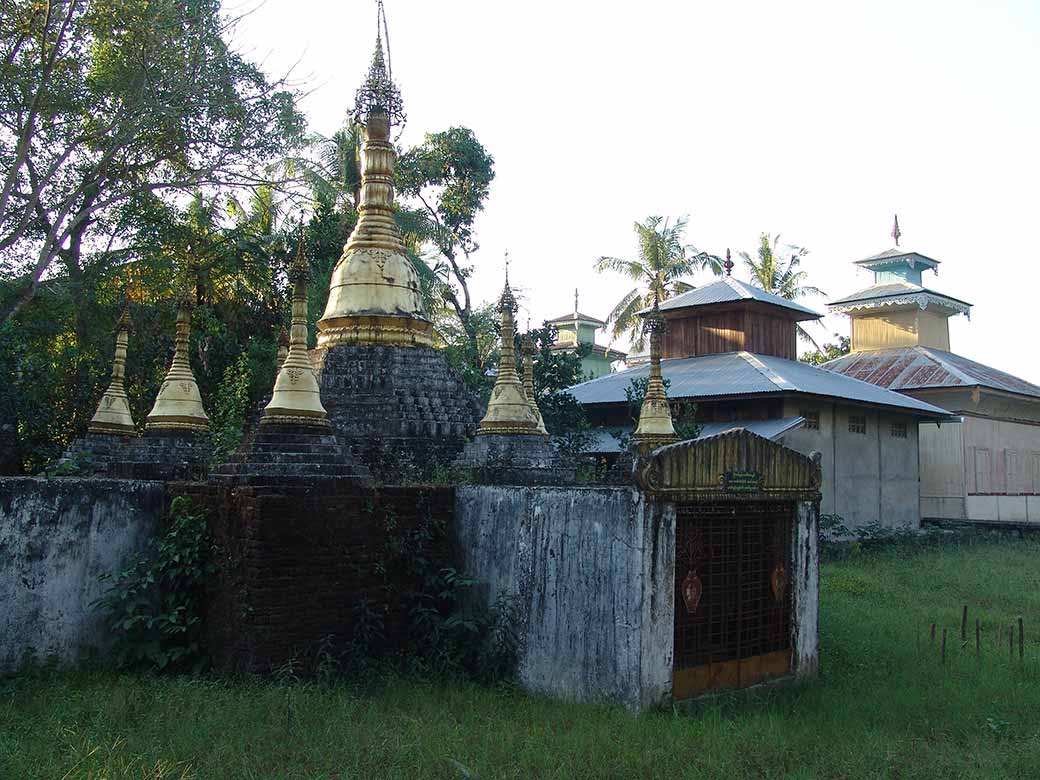 Temple and stupas