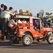 Overloaded jeep