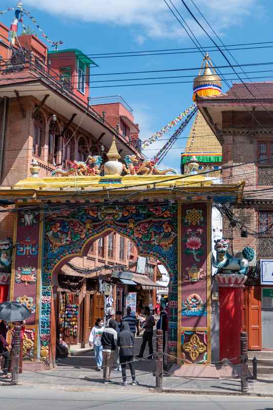 Boudhanath stupa gate