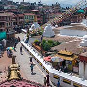 View past, Boudhanath Stupa