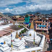 View past, Boudhanath Stupa