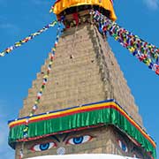 Stupa tower, Boudhanath Stupa