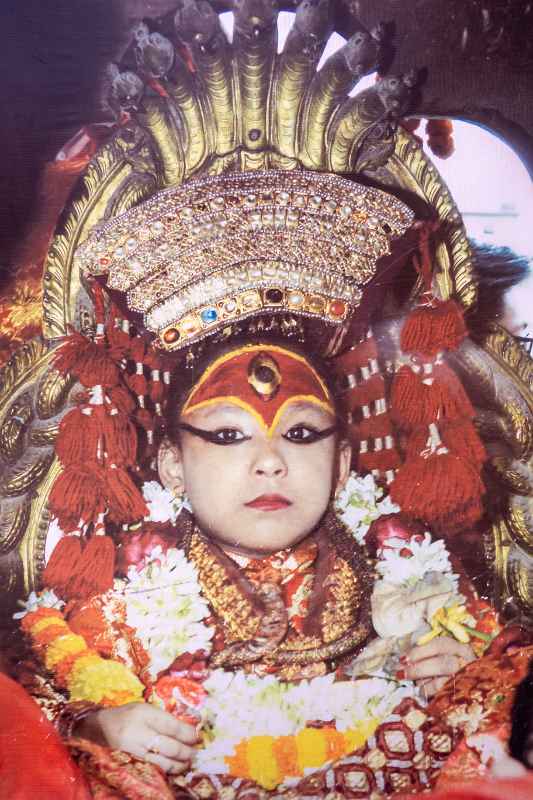 Kumari, a living goddess