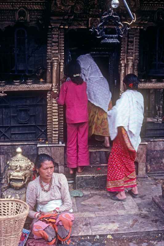 At a small temple, Indra Chowk