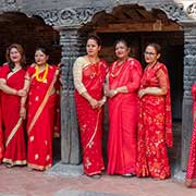 Nepalese women, Patan Durbar Square