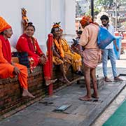 Hindu devotees, Pashupatinath Temple