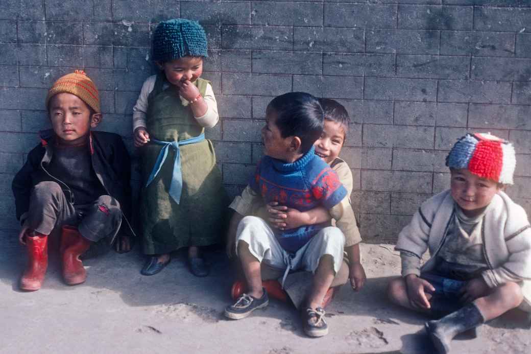 Sherpa children, Tarke Ghyang