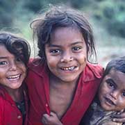 Three happy kids