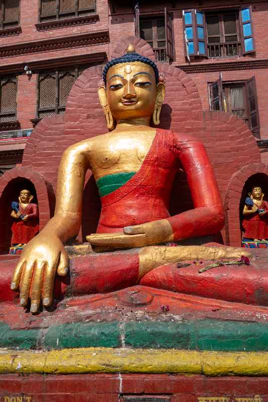 Buddha statue, Swayambunath