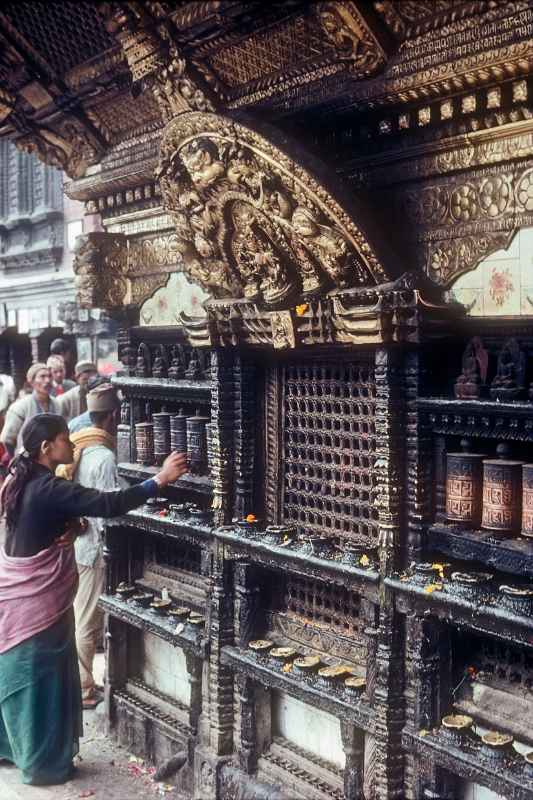 At the temple entrance