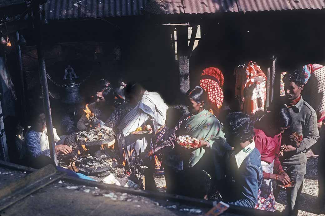 Women bringing sacrifices, Dakshinkali