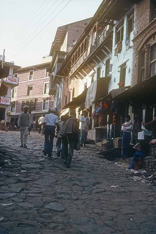 Street in upper town, Tansen