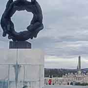 View towards the Monolith, Vigeland Park