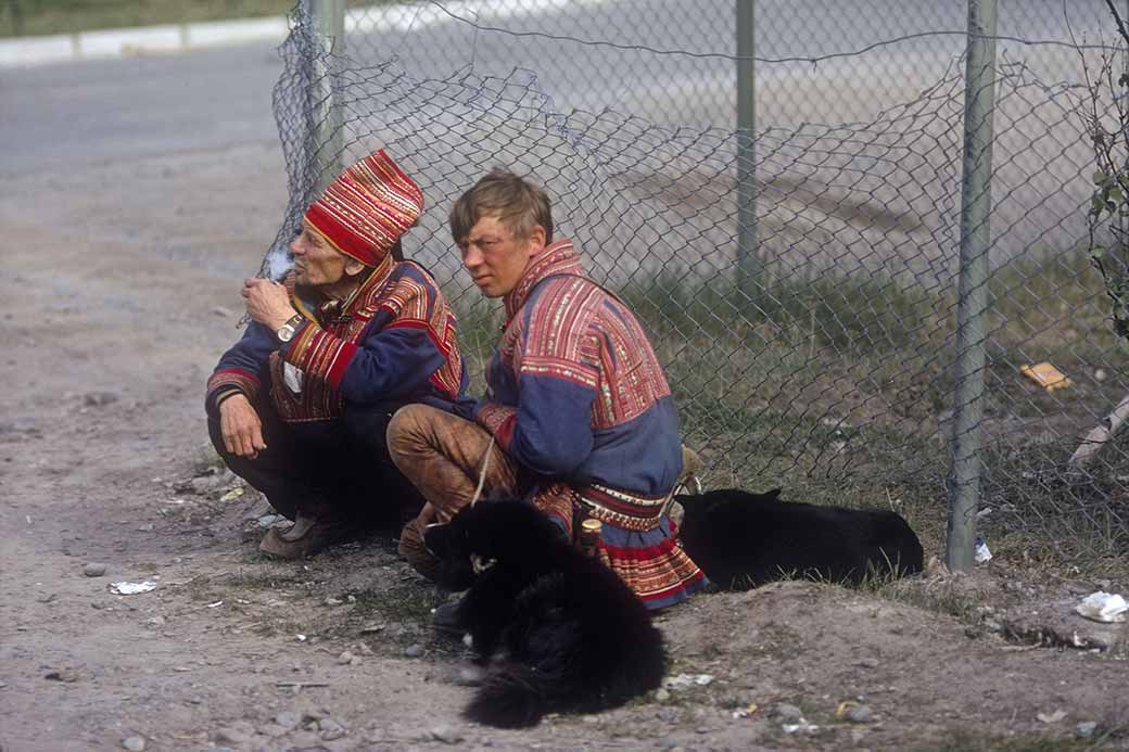 Sami men in Alta