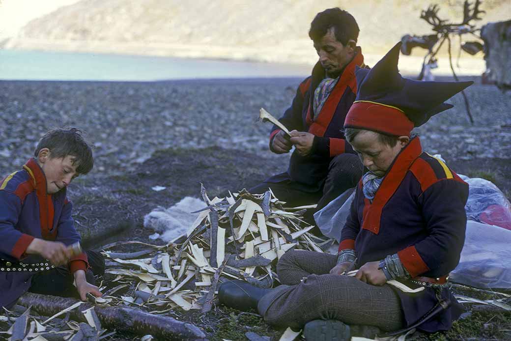 Sami man and his sons