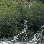 Waterfall into the Lærdalselva