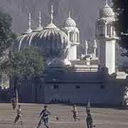 Playing football, Shahi Mosque