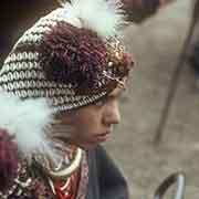 Kalash girl, headgear