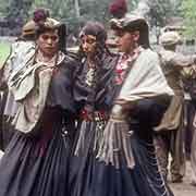 Young women dancing