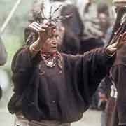 Elderly woman dancing