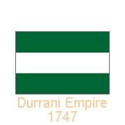 Durrani Empire, 1747