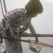 Boy with crab