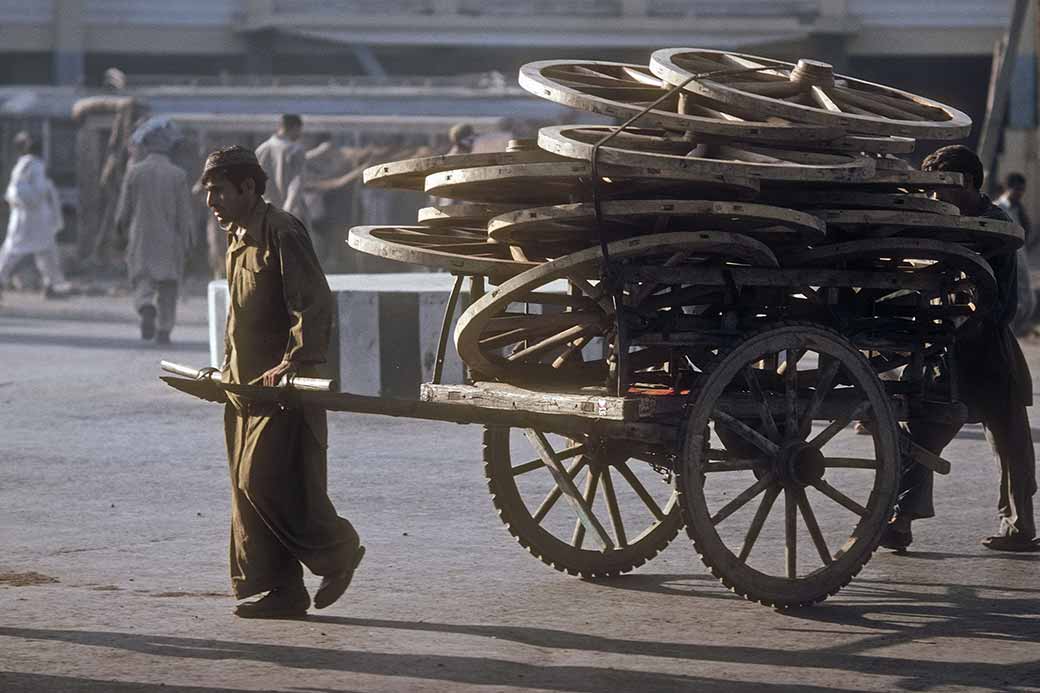 Pulling a cart