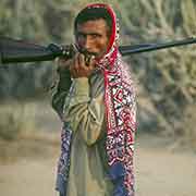 Sindhi hunter with a gun