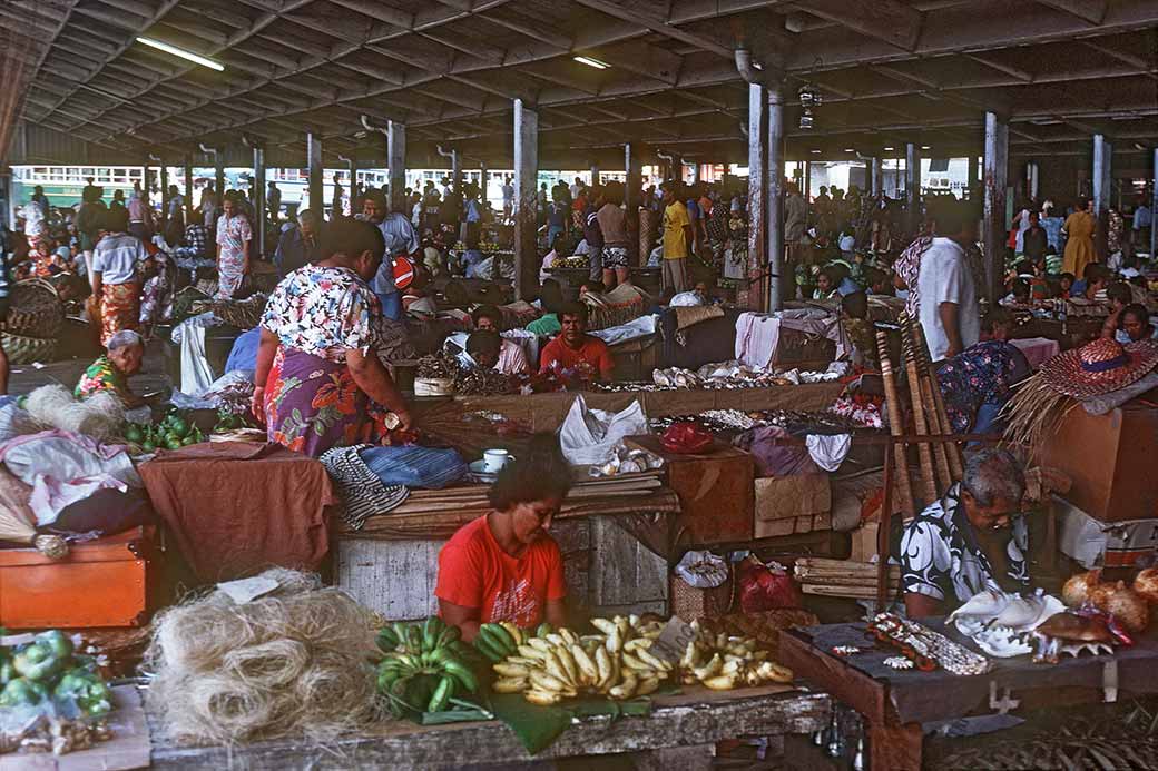Apia's main market
