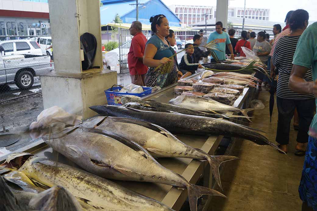 At the fish market