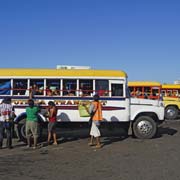 At the bus station