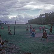 Volleyball at dusk