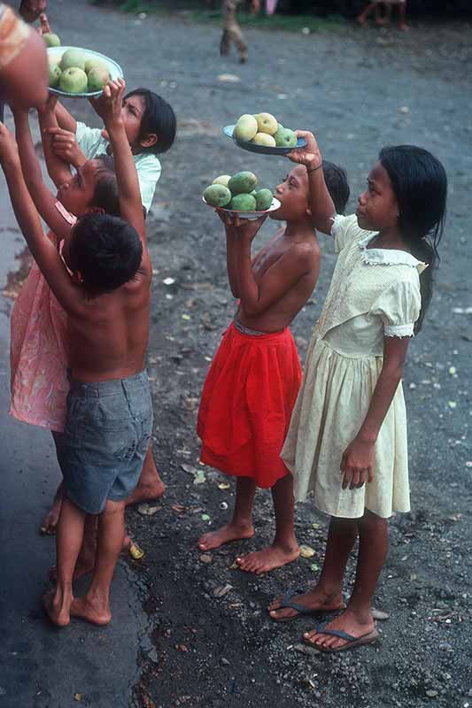 Selling mangoes