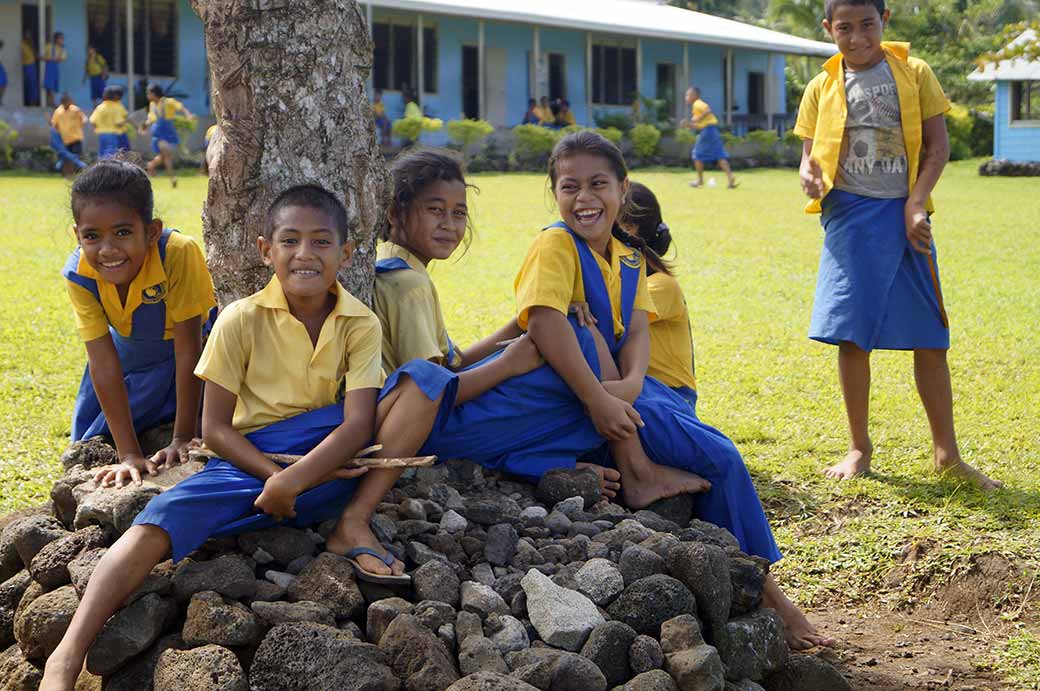 Children at Lepa school