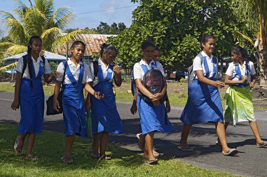 Girls going home