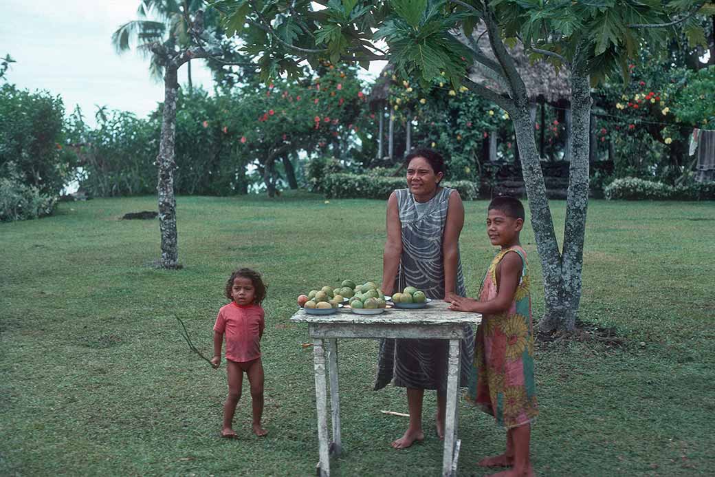 Selling mangoes