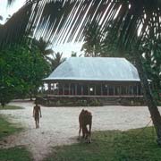 Iron roofed fale