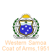 Western Samoa Coat of Arms 1951