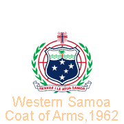 Western Samoa 1962; Samoa 1997 Coat of Arms
